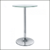 Glass poseur table